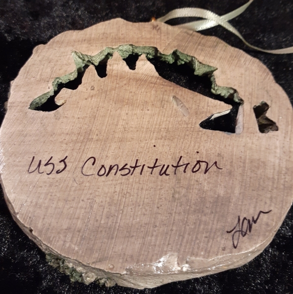 Hand crafted ornament of USS Constitution - Picture 2 of 4
